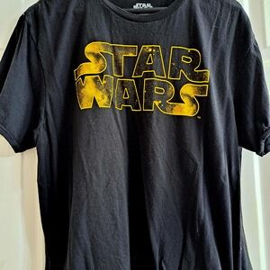 Star Wars Black Shirt with Yellow Graphic
